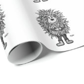 Fidel der kleine Wald Goblin Geschenkpapier (Rolleneckpunkt)