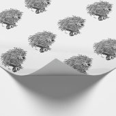 Fidel der kleine Wald Goblin Geschenkpapier (Ecke)