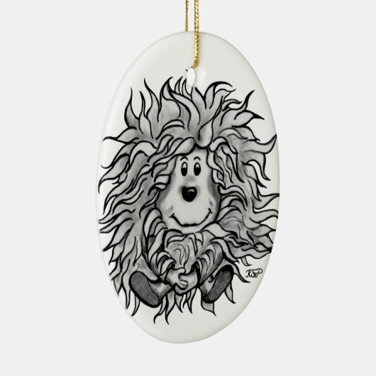 Fidel der kleine Wald Goblin Keramikornament (Rechts)