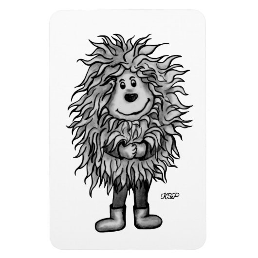 Fidel der kleine Wald Goblin Magnet (Vertikal)