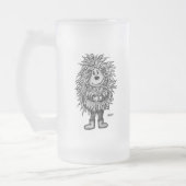 Fidel der kleine Wald Goblin Mattglas Bierglas (Links)