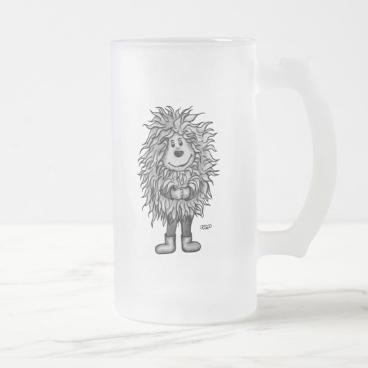 Fidel der kleine Wald Goblin Mattglas Bierglas (Rechts)