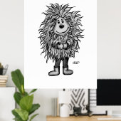Fidel der kleine Wald Goblin Poster (Heimbüro)