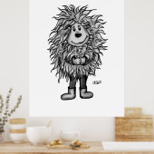 Fidel der kleine Wald Goblin Poster (Küche)