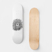 Fidel der kleine Wald Goblin Skateboard (Vorderseite)