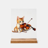 Fidel Kitty Acrylschild (Vorderseite)