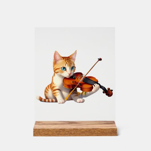 Fidel Kitty Acrylschild (Vorderseite)