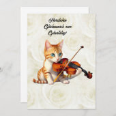 Fidel Kitty Einladung (Vorne/Hinten)