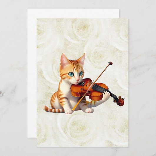 Fidel Kitty Einladung (Vorne/Hinten)