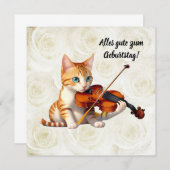 Fidel Kitty Einladung (Vorne/Hinten)