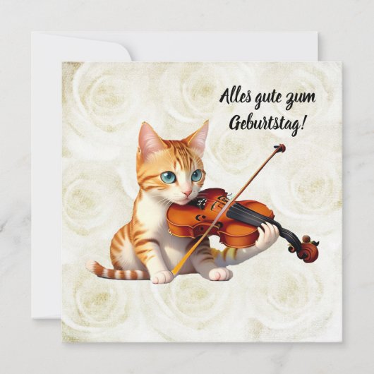 Fidel Kitty Einladung (Vorderseite)