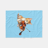 Fidel Kitty Fleecedecke (Vorderseite (Horizontal))