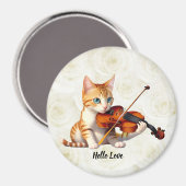Fidel Kitty Magnet (Vorderseite/Rückseite)
