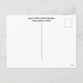 Fidelia Bridges Feiertagspostkarte (Rückseite)