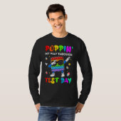 Fidget Popit Poppin' My Way Through Test Day Studi T-Shirt (Vorne ganz)