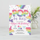 Fidget Spielzeug, Pop, Fidget Einladung mit Pop Es (Stehend Vorderseite)