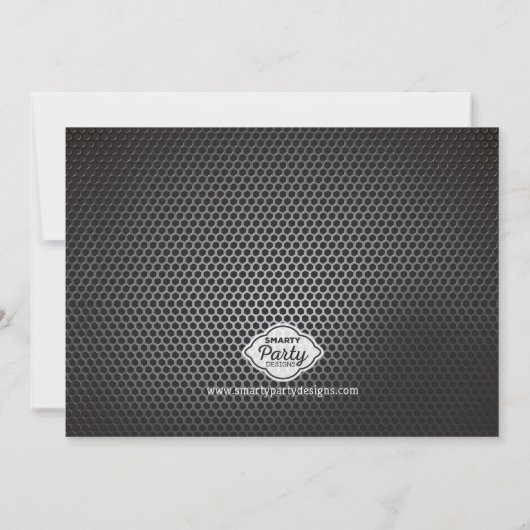 Fidget Spinner Boys Einladung zum Geburtstag (Rückseite)