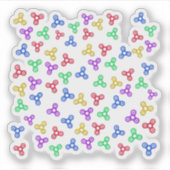 Fidget Spinners Aufkleber (Vorderseite)