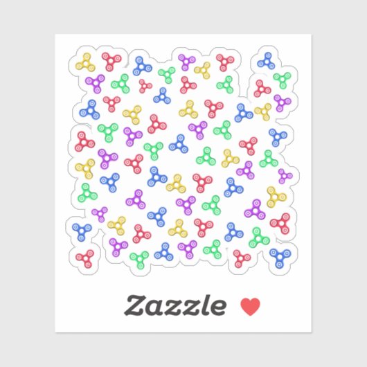 Fidget Spinners Aufkleber (Blatt)