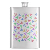 Fidget Spinners Flachmann (Vorderseite)