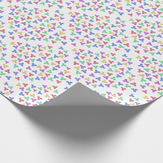 Fidget Spinners Geschenkpapier (Ecke)