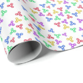 Fidget Spinners Geschenkpapier (Rolleneckpunkt)