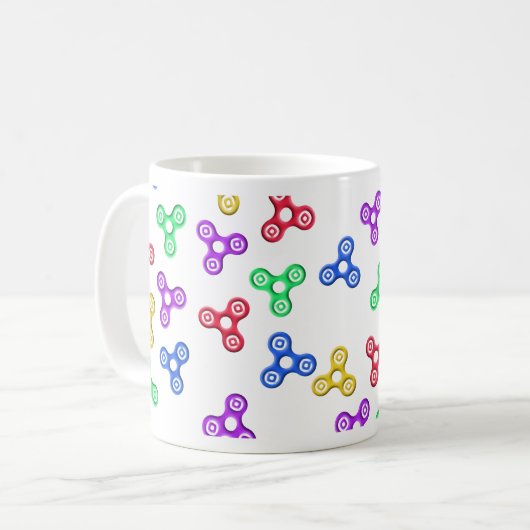Fidget Spinners Kaffeetasse (Vorderseite Links)