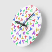 Fidget Spinners Runde Wanduhr (Winkel)