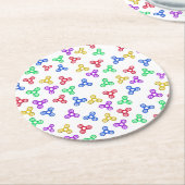 Fidget Spinners Runder Pappuntersetzer (Angewinkelt)