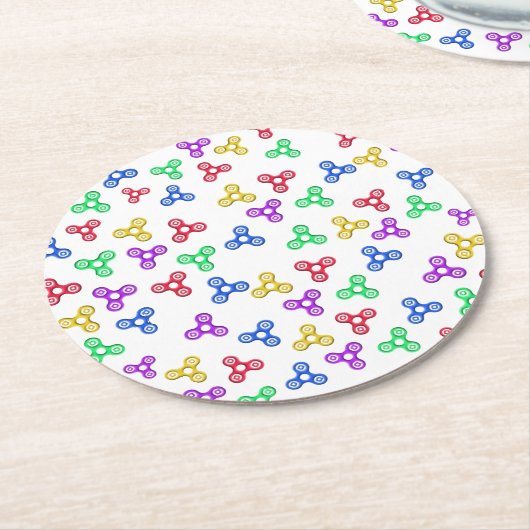 Fidget Spinners Runder Pappuntersetzer (Angewinkelt)