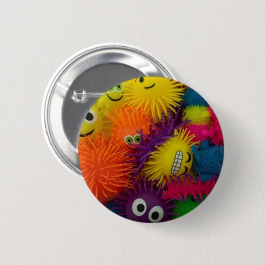 Fidget Toy Squishy Ball Button (Vorne & Hinten)