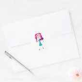 fidlegal runder aufkleber (Umschlag)