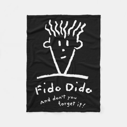 Fido Dido Face Don't You Forget It Fleecedecke (Vorderseite)