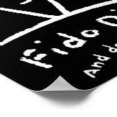 Fido Dido Face Don't You Forget It Poster (Ecke)