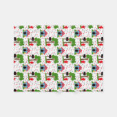 Fido Dog House Herz Knochen Fleecedecke (Vorderseite (Horizontal))