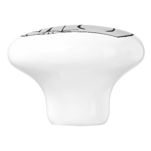 Fido-Keramik Keramikknauf (Seitenansicht)