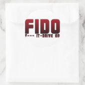 FIDO RUNDER AUFKLEBER (Tasche)