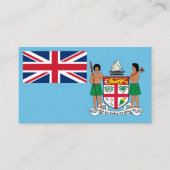 Fidschanische Flagge und Wappen, Flagge Fidschis Visitenkarte (Vorderseite)