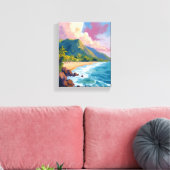 Fidschi-Berge Küstenwanderwege Leinwanddruck (Insitu (Wohnzimmer))