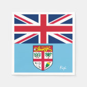 Fidschi-Fahnen-Party-Mode /Sportfans Serviette (Vorderseite)