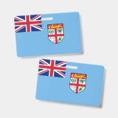 Fidschi-Flagge Ausweis (Vorder- & Rückseite)