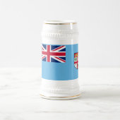 Fidschi-Flagge Bierglas (Mittel)