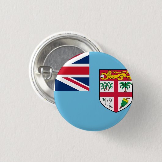 Fidschi-Flagge Button (Vorne & Hinten)
