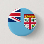 Fidschi-Flagge Button (Vorderseite)
