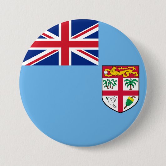 Fidschi-Flagge Button (Vorderseite)