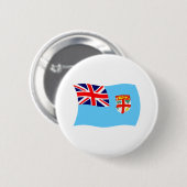 Fidschi-Flagge-Button Button (Vorne & Hinten)