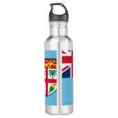 Fidschi-Flagge Edelstahlflasche (Rückseite)