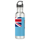 Fidschi-Flagge Edelstahlflasche (Vorderseite)