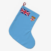 Fidschi-Flagge (Fidschi) Großer Weihnachtsstrumpf (Vorderansicht (hängend))
