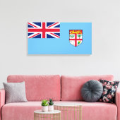 Fidschi-Flagge (Fidschi) Leinwanddruck (Insitu (Wohnzimmer))